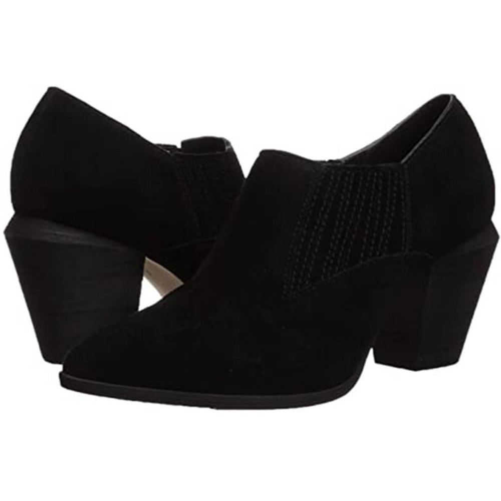 Splendid Women's Hertha Synthetic Cowhide Suede Man-Made Stacked Heel Pump, 9